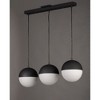 ET2 Lighting Half Moon 3 - Light Pendant in  Black - 2 of 4
