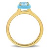 EVERLY JEWELRY | Yellow Plated Sterling Silver 1 1/4 CT TGW Blue Topaz - Sky Fashion Ring - 4 of 4