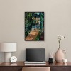 Art Remedy Entrance with Fountain Impresionism Landscape Wall Art Framed - 2 of 4