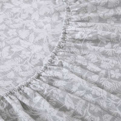 Koya Bay Gray King Cotton Percale Sheet Set