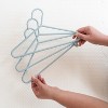 3 Sprouts Kids & Baby Wheat Straw Plastic Hangers 30 pack - Blue - 4 of 4