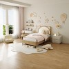 Nasitip Twin Bed Frame for Kids, Upholstered Platform Bed Frame with Adjustable Headboard, Wooden Slats Support, No Box Spring Needed - 3 of 4