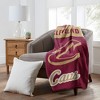 Sweet Home Collection NBA Cleveland Cavaliers 46" x 60" Microfiber Plush Throw Blanket - 2 of 4