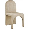 Meridian Furniture Summer Beige Velvet Dining Side Chair (Set of 2) - 3 of 4