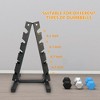Dumbbell Rack Stand Only,5 Tier Compact Dumbbell Rack, Weight Rack for Home Gym Space,480LBS,Black - 3 of 4