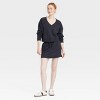 Women's French Terry V-Neck Sweatshirt - JoyLab™ - 3 of 3