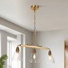 LNC Sawuny 3-Light  27.2" Modern Linear Large Kitchen Island Pendant Lighting, Gold with Clear Glass - 2 of 4