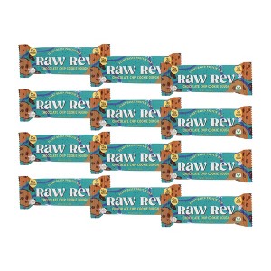 Raw Rev Chocolate Chip Cookie Dough Plant-Based Protein Bar - 12 bars, 1.6 oz - 1 of 4