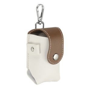 Unique Bargains Portable PU Leather Golf Ball Bag with Tee Holder 2" x 1.8" x 3.7" - 1 of 4