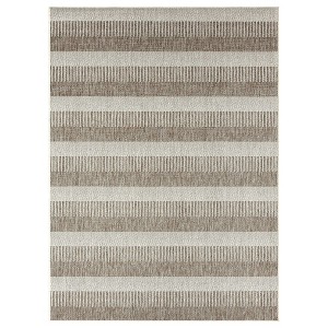 NICOLE MILLER NEW YORK Patio Country Charlotte Modern Striped Indoor/Outdoor Area Rug - 1 of 3