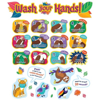 One World Handwashing Bulletin Board Set - Carson Dellosa
