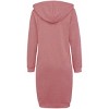 Haute Edition | Women's Tunic Long Length Full Zip Hooded Sweatshirt Hoodie - 2 of 3