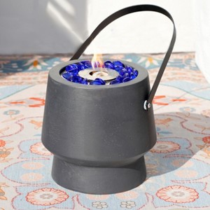 Moda Furnishings 9.8 In. Smokeless Outdoor Tabletop Citronella Oil Fireplace - 1 of 4