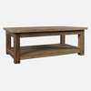 Jofran, Reclamation 50" Rustic Reclaimed Solid Wood Coffee Table with Storage Shelf - Brown - 2 of 4