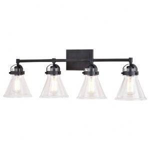 Vaxcel Mason 4 - Light Vanity in  Charcoal Black - 1 of 4