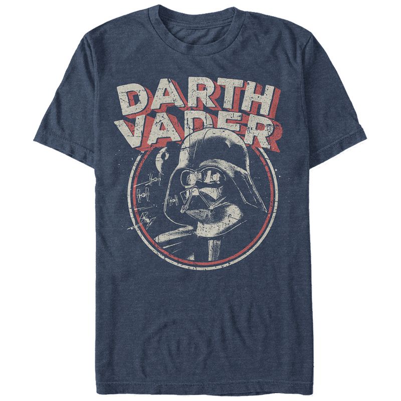 Men's Star Wars Vintage Retro Darth Vader With Tie Fighters and Death Star T-Shirt, 1 of 4