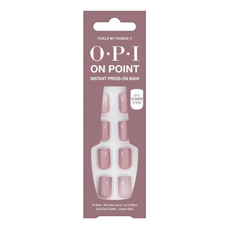 OPI Press-On Fake Nails - Tickle My France-y - 26ct, 1 of 11