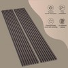 0.83 in. x 7.87 ft. x 1 ft. Slat Wood Sound Absorbing Decorative Wall Paneling 2-Pack - 2 of 4