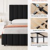 Full/Queen/King Size Bed Frame, Platform Storage Bed w/ 4 Drawers, Upholstered w/Adjustable Headboard, Wood Slat Support - 4 of 4