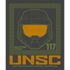 Halo Infinite UNSC 117 Black Heather Men's T-shirt - 2 of 3