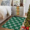 Fulvari Christmas Red and Green Plaid Rug Decor Area Rug Washable Non Slip Stain Rug Christmas New Year Holiday Living Room Decor - 4 of 4