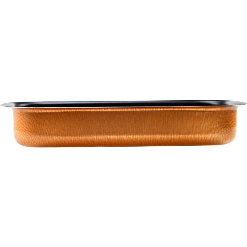 RAVELLI Italia Linea 20 9x13-Inch Non-Stick Copper Roasting Pan, 2 of 5