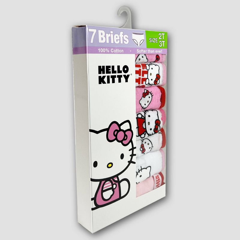 Girls' Hello Kitty 7pk Briefs, 3 of 4