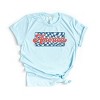 Simply Sage Market Women's Checkered America Short Sleeve Graphic Tee - 2 of 4