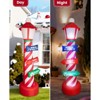 Itopfox 7ft Christmas Inflatable Lighthouse with North Pole Road Sign Built-in LED for Outdoor Yard Lawn Party Holiday Decor 1 Piece - 4 of 4