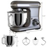SUGIFT Electric Stand Mixer, 5.3QT 6-Speed, Gray - 4 of 4