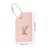 Unique Bargains Luggage Tag Pink 1 Pc - 2 of 4