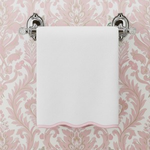 Lotus Linen Luxury Scallop Piping Bath Towel Sets (6-Piece) - 1 of 4