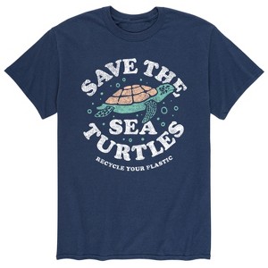 Men's - Instant Message - Save the Sea Turtles Short Sleeve Graphic T-Shirt - 1 of 4