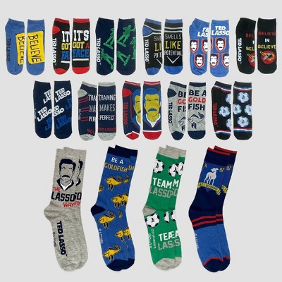 Men's Ted Lasso 15 Days of Socks Advent Calendar 15pk - 6-12