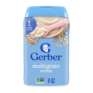 Gerber Baby Food Stage 2 Multi-Grain Baby Cereals - 8oz - 1 of 4