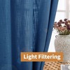 Awesome Home  Linen Blend Privacy and Light Filtering Texture Grommet Pair(2 Panels) - 2 of 4