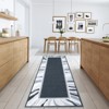 Modern Low Pile Area Rug | Ultra-Thin Machine Washable Rug with Non-Slip Back | Stain Resistant, Non-Shedding & Pet Safe Bordered for Home - 2 of 4