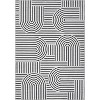Abstract Washable Area Rug Non-Slip Throw Rug with Rubber Back, Low Pile Stain Resistant Boho Geometric Carpet for Living Room, Bedroom Dining Room - 4 of 4