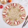 Saro Lifestyle Sparkling Beaded Pumpkin Placemat (Set of 4), 14", Multicolored - 4 of 4