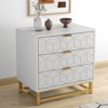 3 Drawer Dresser for Bedroom, Wood Dresser＆Chest of Drawers, for Living Room, Hallway, - 2 of 4