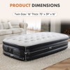 Sweetcrispy Twin Size Inflatable Elevated Premium Comfort Airbed Air Mattress w/ Built-In Pump, Non-Slip Bottom Design, Portable for Camping - 4 of 4