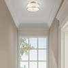 Livex Lighting Park Ridge 2 - Light Semi-Flush Mount in  Antique Brass - 3 of 4