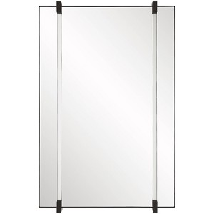 Uttermost Ladonna 37 3/8" x 24 1/4" Black Mirror - 1 of 1