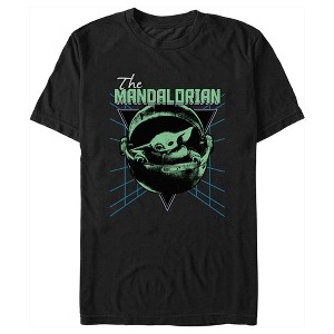 Men's Star Wars: The Mandalorian Distressed '80s Grogu T-Shirt - 1 of 4