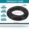 Unique Bargains Tinned Copper Insulated Heat Resistant PVC Covered 300V SVT Round Wire 18AWG - 2 of 4