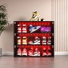 NicBex Shoe Cabinet with Glass Doors,Freestanding Shoe Organizer for Hallway,Entryway - 2 of 4