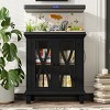 ELJGET 20 Gal Fish Tank Stand with 4 Outlets & 2 USB, Farmhouse Aquarium Cabinet with Adjustable Shelves, 298LBS Capacity for Reptile Tanks - 2 of 4