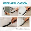 Nispira Crevice Cleaning Brush, Hard Bristle Scrub Brush for Gaps, Bathroom Cleaning Tool for Windows, Faucets, and Corners, 3 Packs - 4 of 4