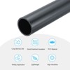 Unique Bargains Water Plumb DIY Crafts High Impact Rigid Round Pipes 8" Length - 3 of 4