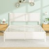 Twin/Full/Queen Size Bed Frame with Wood Headboard and Footboard, 14 Inch Platform Mattress Foundation, No Box Spring Needed Bed - 2 of 4